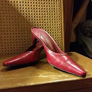 Ralph Lauren Red Mules